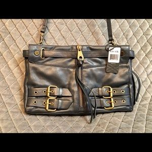 Joelle Hawkens Nora Crossbody Black Leather Bag